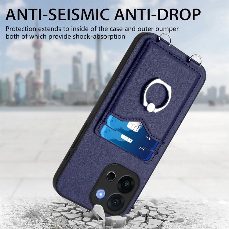 For OnePlus 13T R20 Ring Card Holder Phone Case