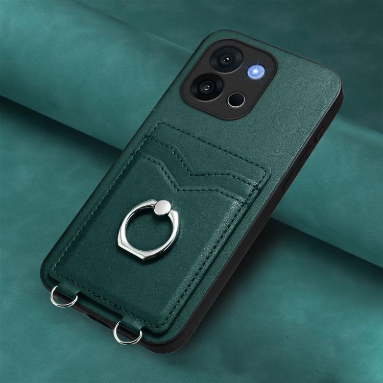 For OnePlus 13T R20 Ring Card Holder Phone Case
