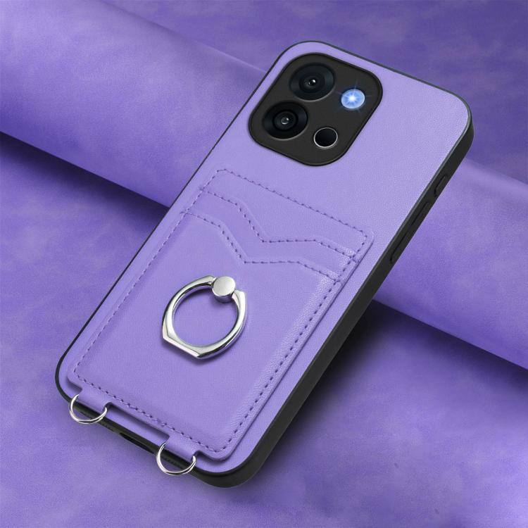 For OnePlus 13T R20 Ring Card Holder Phone Case