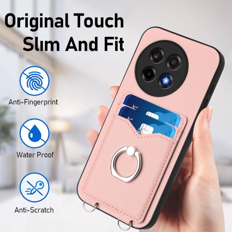 For OnePlus Ace 5 / Ace 5 Pro R20 Ring Card Holder Phone Case