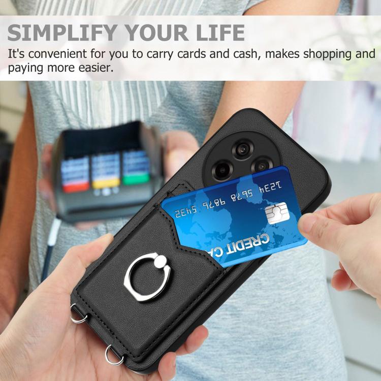 For OnePlus Ace 5 / Ace 5 Pro R20 Ring Card Holder Phone Case