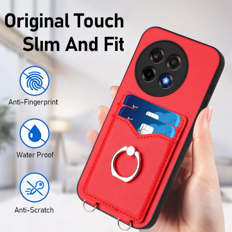 For OnePlus Ace 5 / Ace 5 Pro R20 Ring Card Holder Phone Case