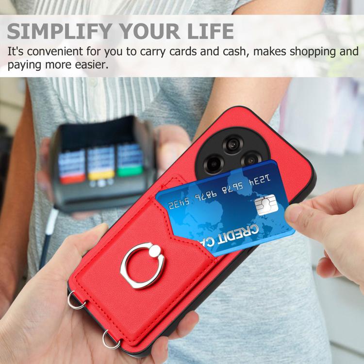 For OnePlus Ace 5 / Ace 5 Pro R20 Ring Card Holder Phone Case
