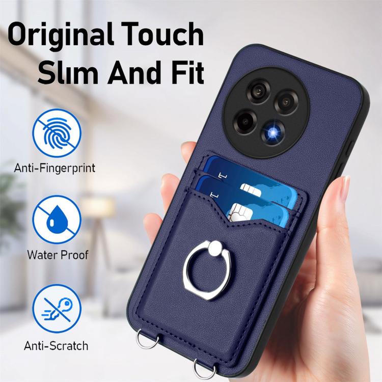 For OnePlus Ace 5 / Ace 5 Pro R20 Ring Card Holder Phone Case