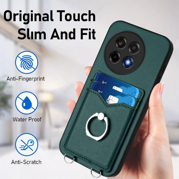 For OnePlus Ace 5 / Ace 5 Pro R20 Ring Card Holder Phone Case