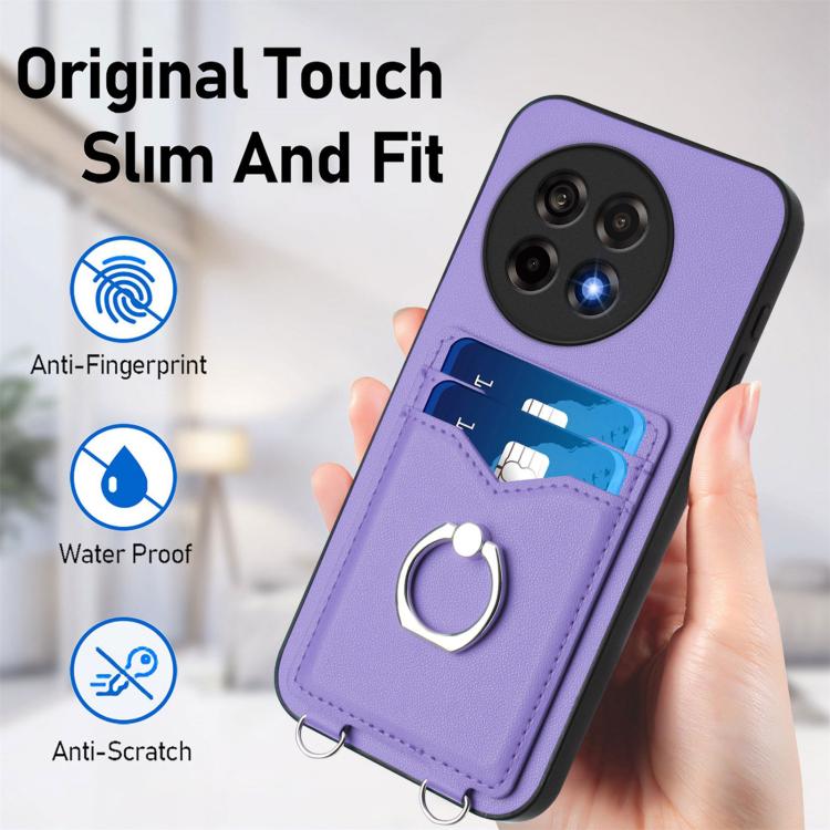 For OnePlus Ace 5 / Ace 5 Pro R20 Ring Card Holder Phone Case