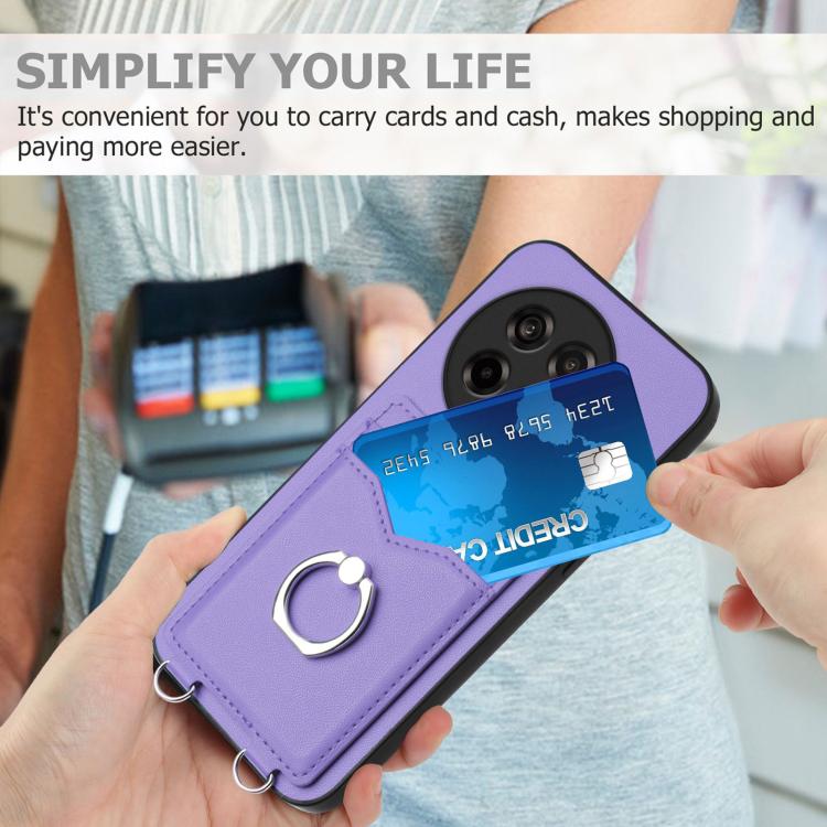 For OnePlus Ace 5 / Ace 5 Pro R20 Ring Card Holder Phone Case