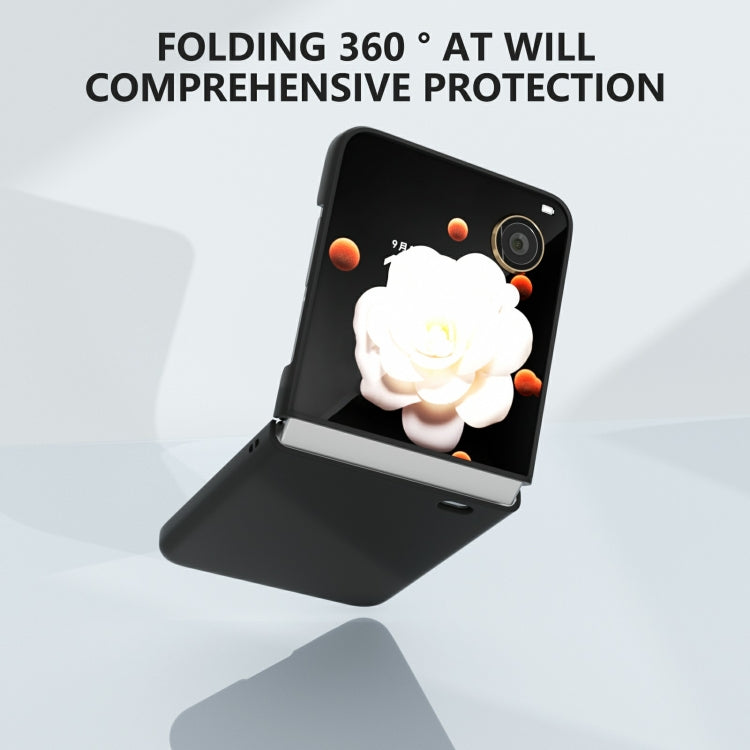 For Honor Magic V Flip 3 in 1 PC Frosted Skin Feel Full Coverage Phone Case