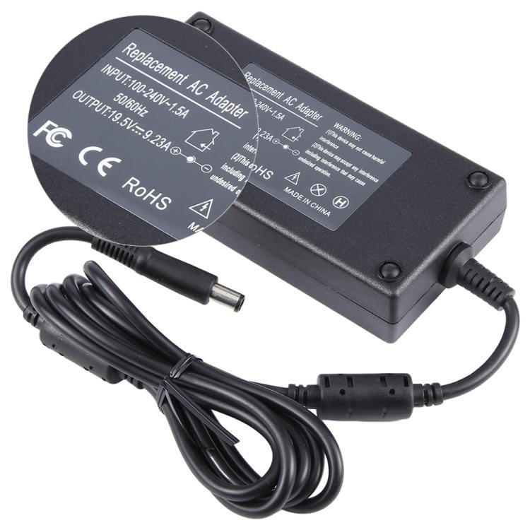 180W 19.5V 9.23A Laptop Notebook Power Adapter For Dell 7.0 x 5.0mm, Plug:US Plug