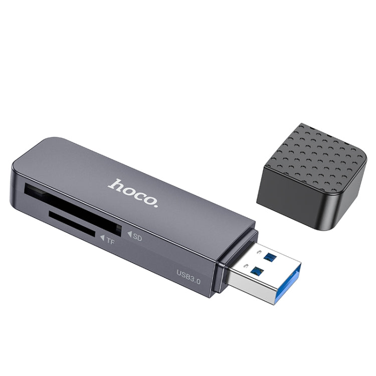 hoco HB45 2 in 1 USB 2.0 to SD+TF3.0 Card Reader - Tarnish