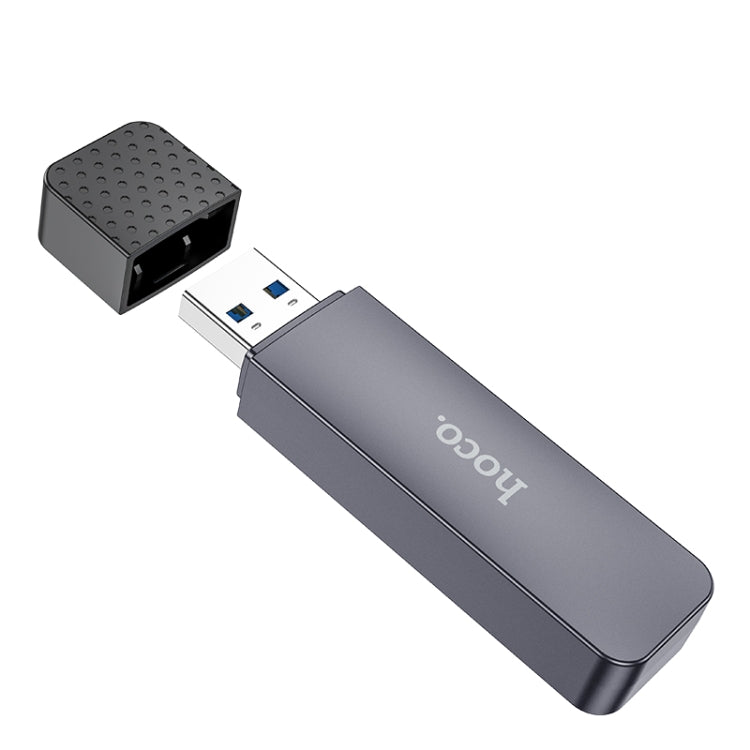 hoco HB45 2 in 1 USB 2.0 to SD+TF3.0 Card Reader - Tarnish