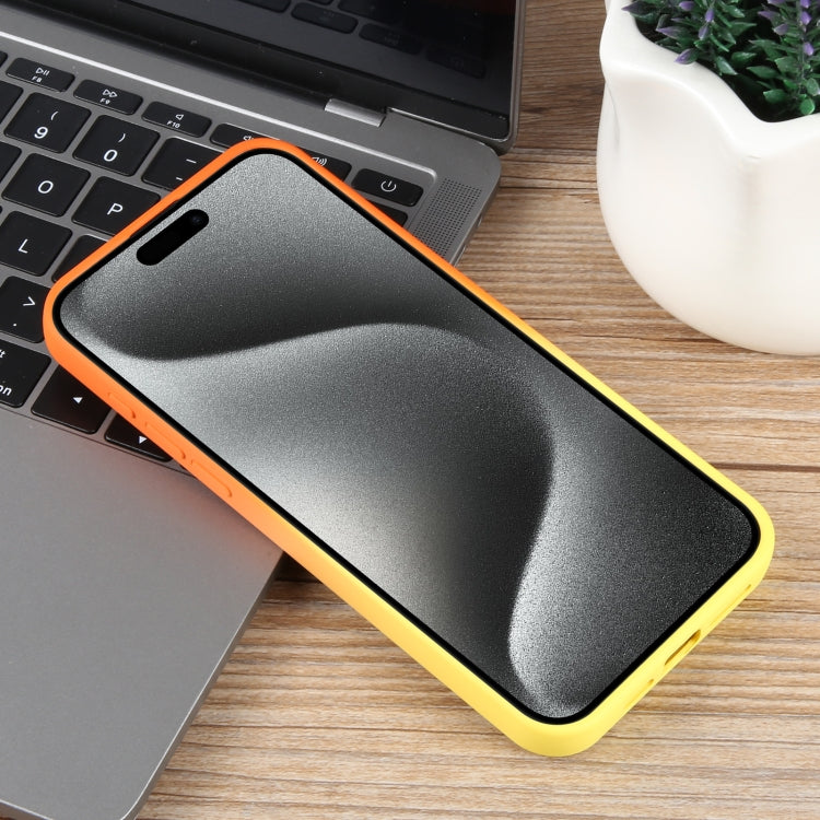 For iPhone 15 Pro Max Gradient Color Honeycomb Aromatherapy MagSafe Phone Case