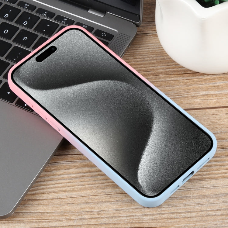 For iPhone 15 Pro Gradient Color Honeycomb Aromatherapy MagSafe Phone Case