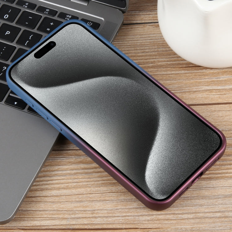 For iPhone 15 Pro Gradient Color Honeycomb Aromatherapy MagSafe Phone Case