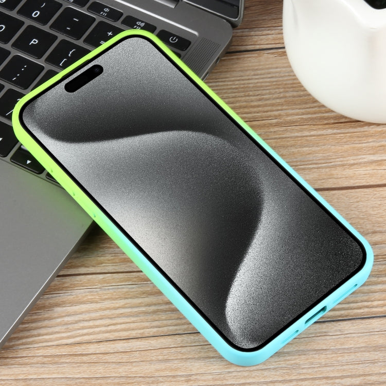 For iPhone 15 Pro Gradient Color Honeycomb Aromatherapy MagSafe Phone Case