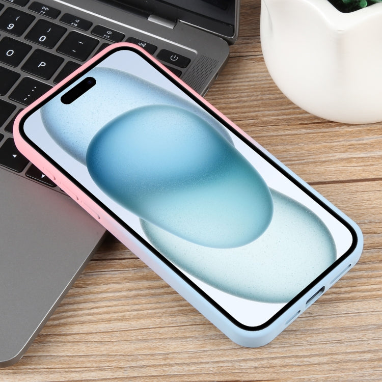 For iPhone 15 Gradient Color Honeycomb Aromatherapy MagSafe Phone Case