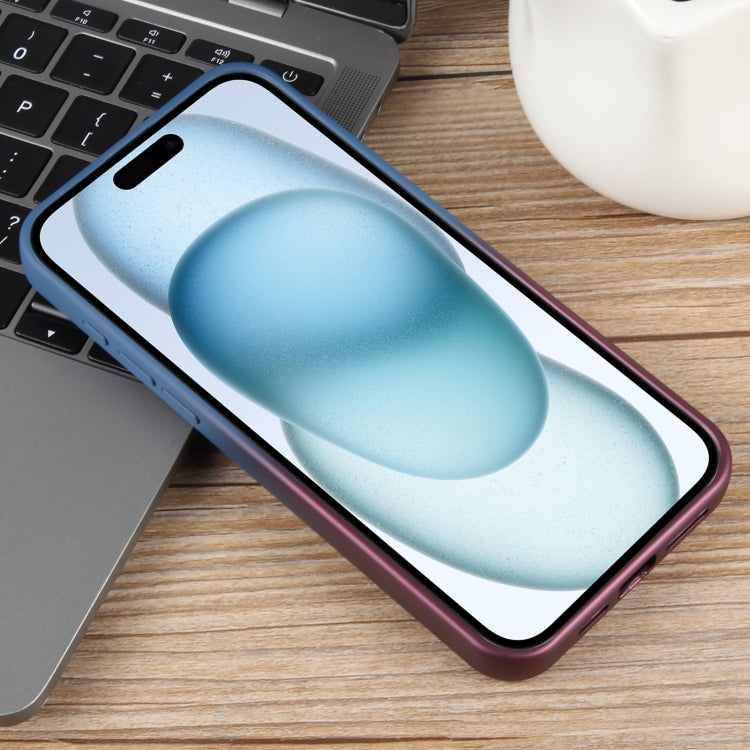 For iPhone 15 Gradient Color Honeycomb Aromatherapy MagSafe Phone Case