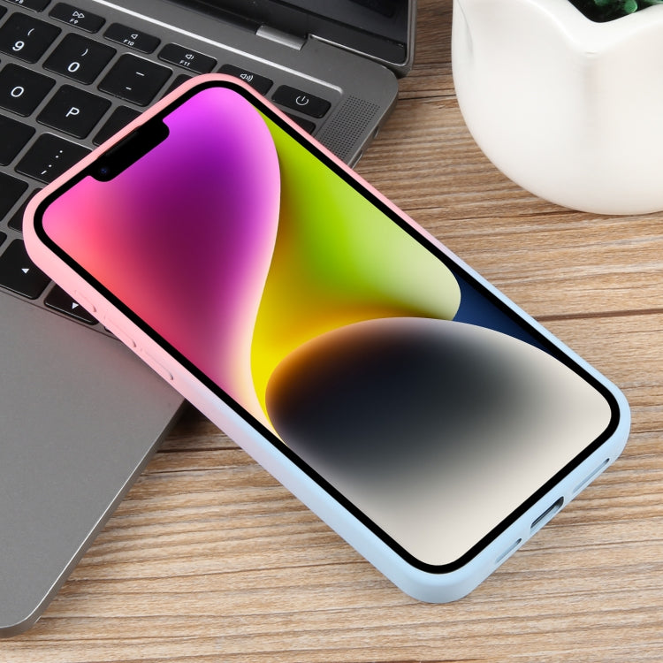 For iPhone 14 Plus Gradient Color Honeycomb Aromatherapy MagSafe Phone Case