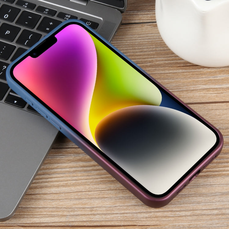 For iPhone 14 Plus Gradient Color Honeycomb Aromatherapy MagSafe Phone Case