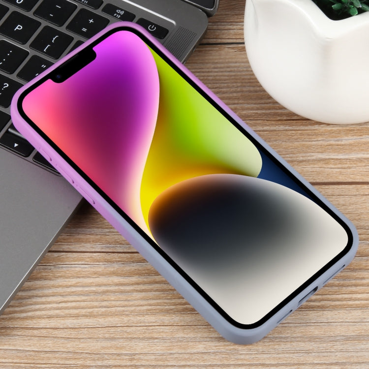 For iPhone 14 Plus Gradient Color Honeycomb Aromatherapy MagSafe Phone Case