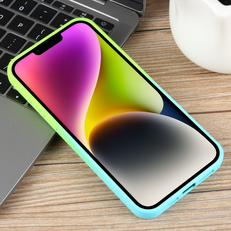 For iPhone 14 Plus Gradient Color Honeycomb Aromatherapy MagSafe Phone Case