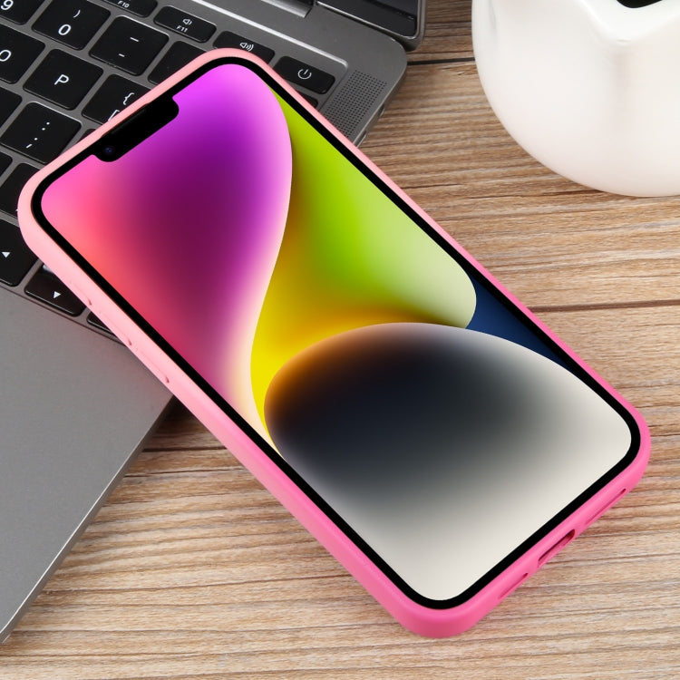 For iPhone 14 Gradient Color Honeycomb Aromatherapy MagSafe Phone Case