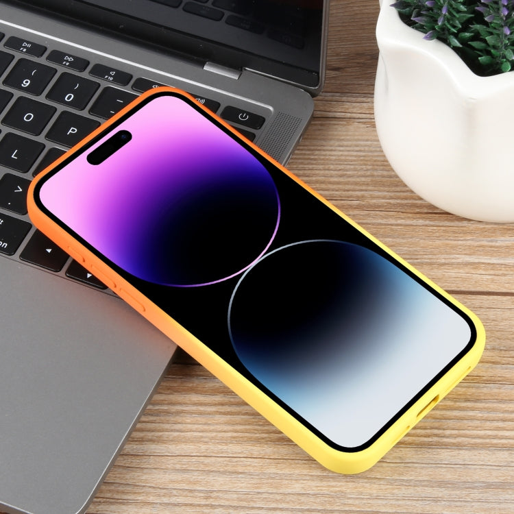 For iPhone 14 Pro Gradient Color Honeycomb Aromatherapy MagSafe Phone Case