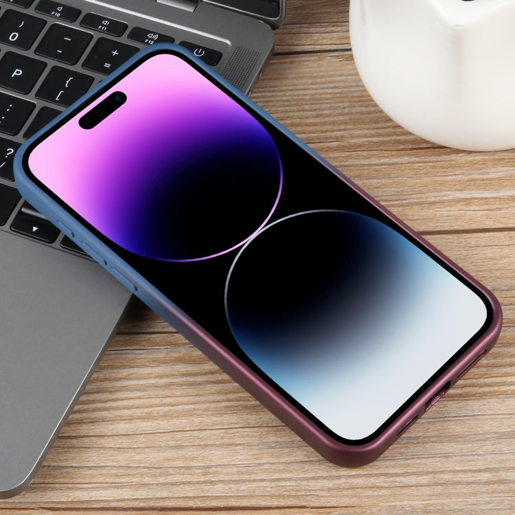 For iPhone 14 Pro Gradient Color Honeycomb Aromatherapy MagSafe Phone Case