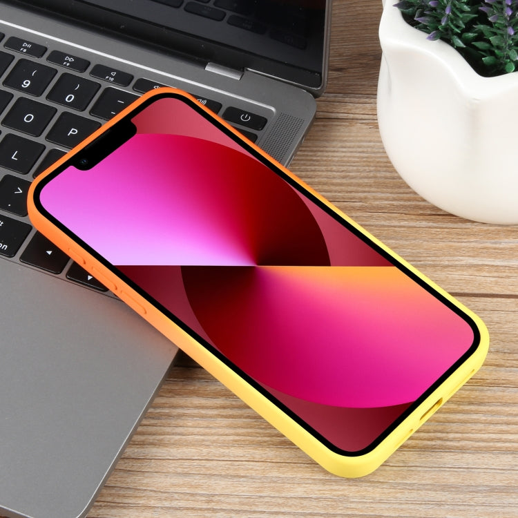 For iPhone 13 Gradient Color Honeycomb Aromatherapy MagSafe Phone Case