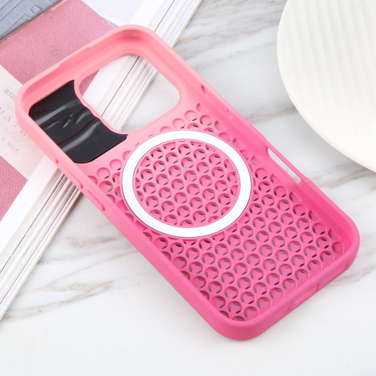 For iPhone 16 Pro Max Gradient Color Honeycomb Aromatherapy MagSafe Phone Case