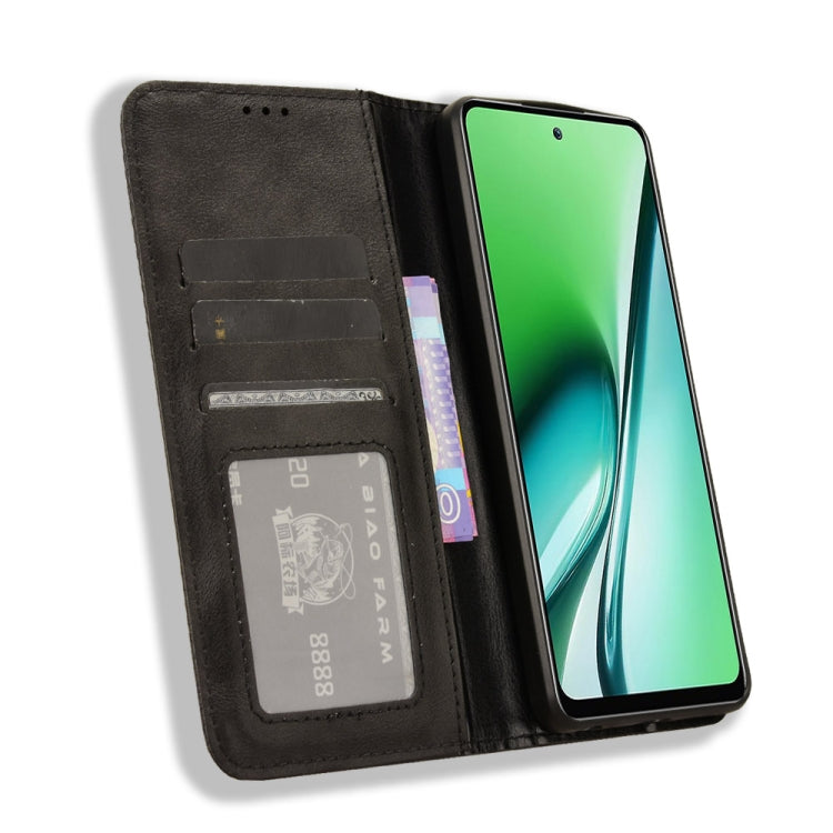 For itel RS4 Magnetic Buckle Retro Texture Leather Phone Case