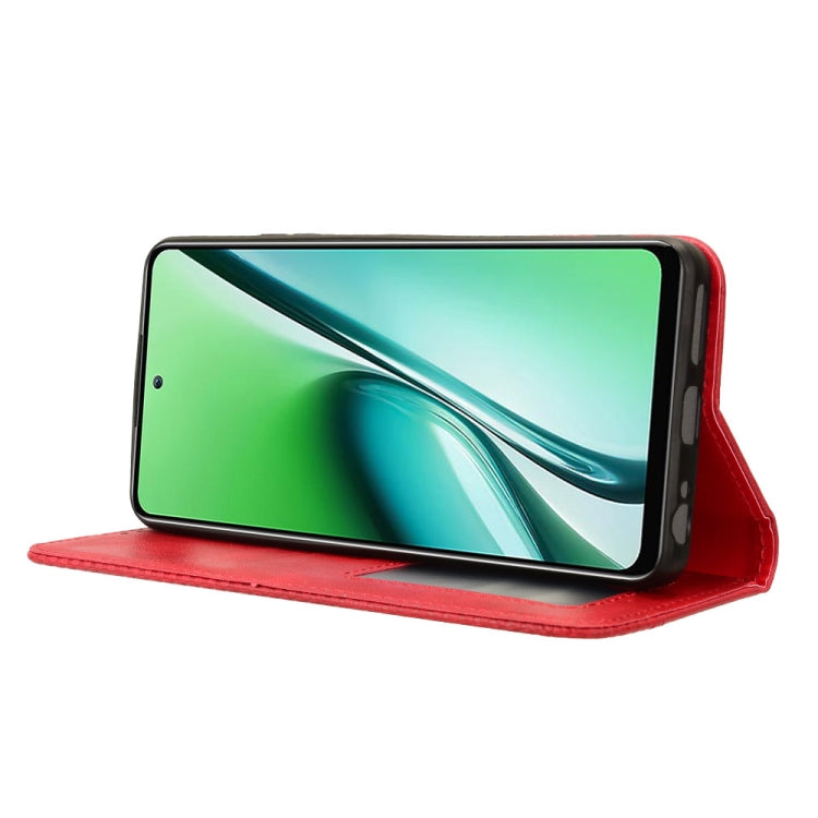 For itel RS4 Magnetic Buckle Retro Texture Leather Phone Case