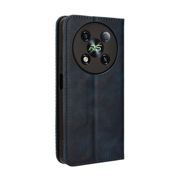 For itel RS4 Magnetic Buckle Retro Texture Leather Phone Case
