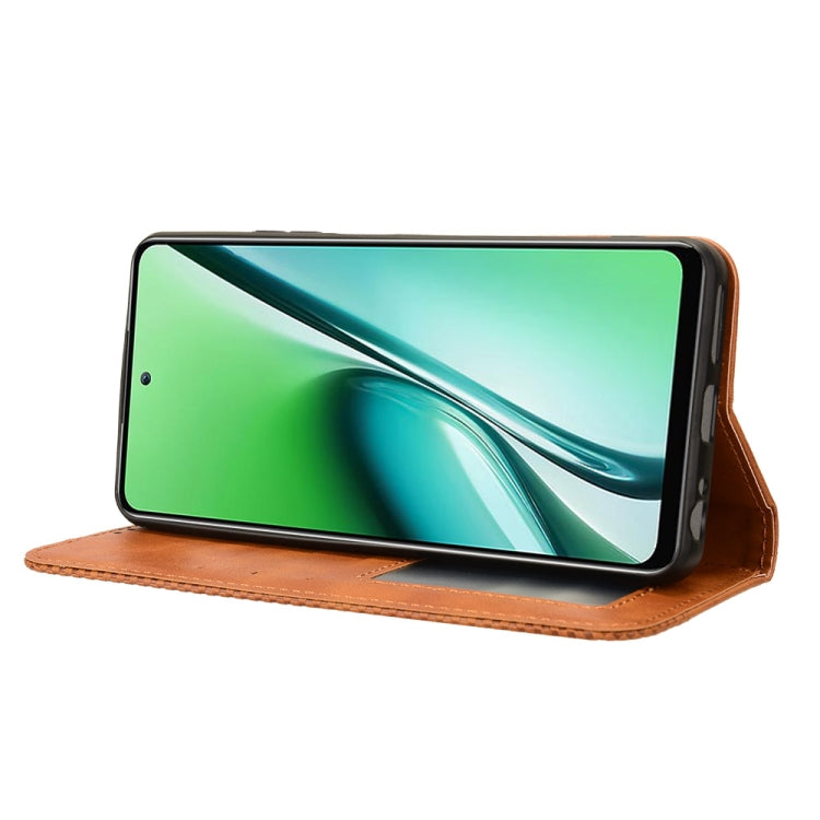 For itel RS4 Magnetic Buckle Retro Texture Leather Phone Case