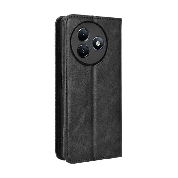 For itel S24 4G S667LN Magnetic Buckle Retro Texture Leather Phone Case