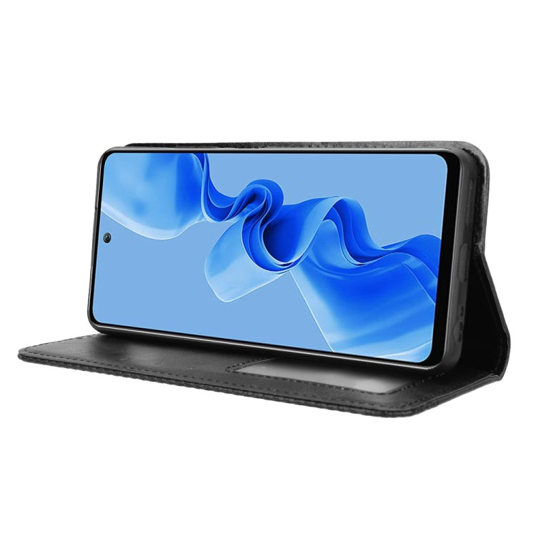 For itel S24 4G S667LN Magnetic Buckle Retro Texture Leather Phone Case