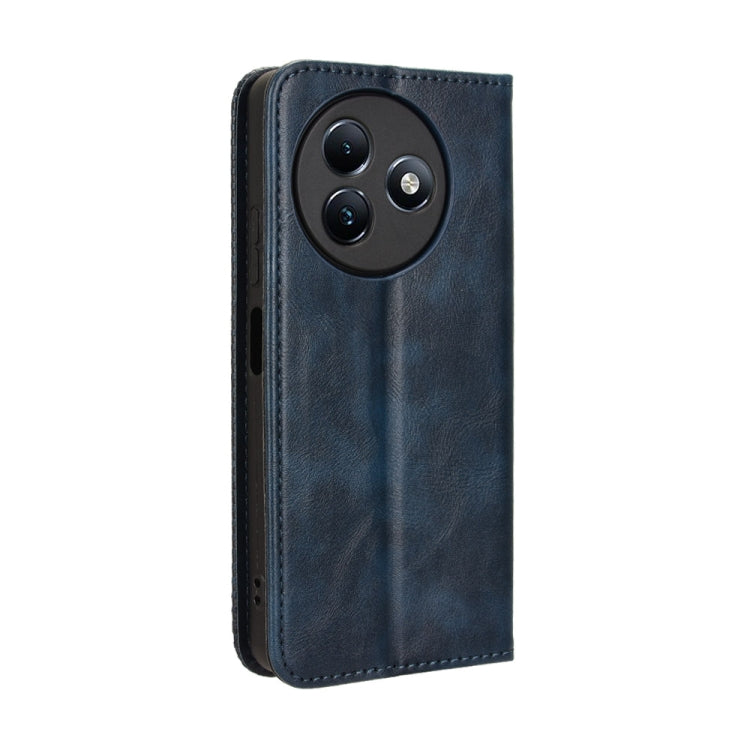 For itel S24 4G S667LN Magnetic Buckle Retro Texture Leather Phone Case