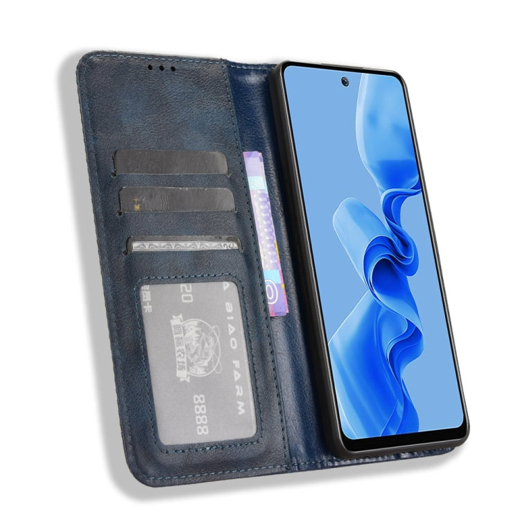 For itel S24 4G S667LN Magnetic Buckle Retro Texture Leather Phone Case