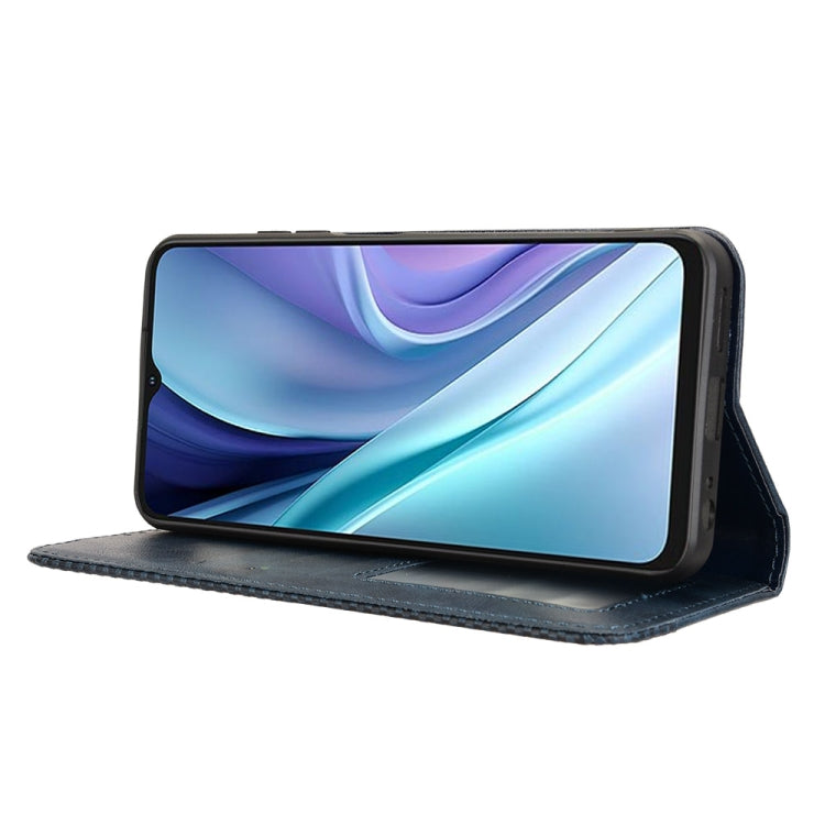 For itel A50 Magnetic Buckle Retro Texture Leather Phone Case