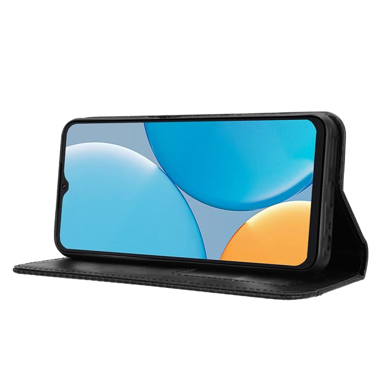 For itel A50C Magnetic Buckle Retro Texture Leather Phone Case
