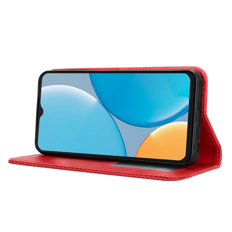 For itel A50C Magnetic Buckle Retro Texture Leather Phone Case