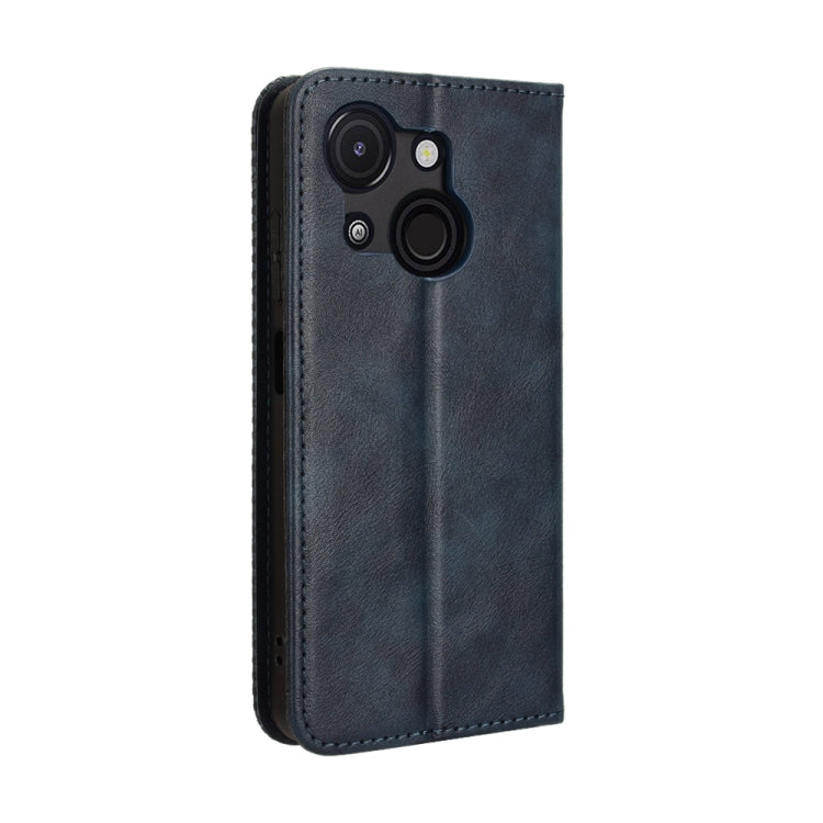 For itel A50C Magnetic Buckle Retro Texture Leather Phone Case