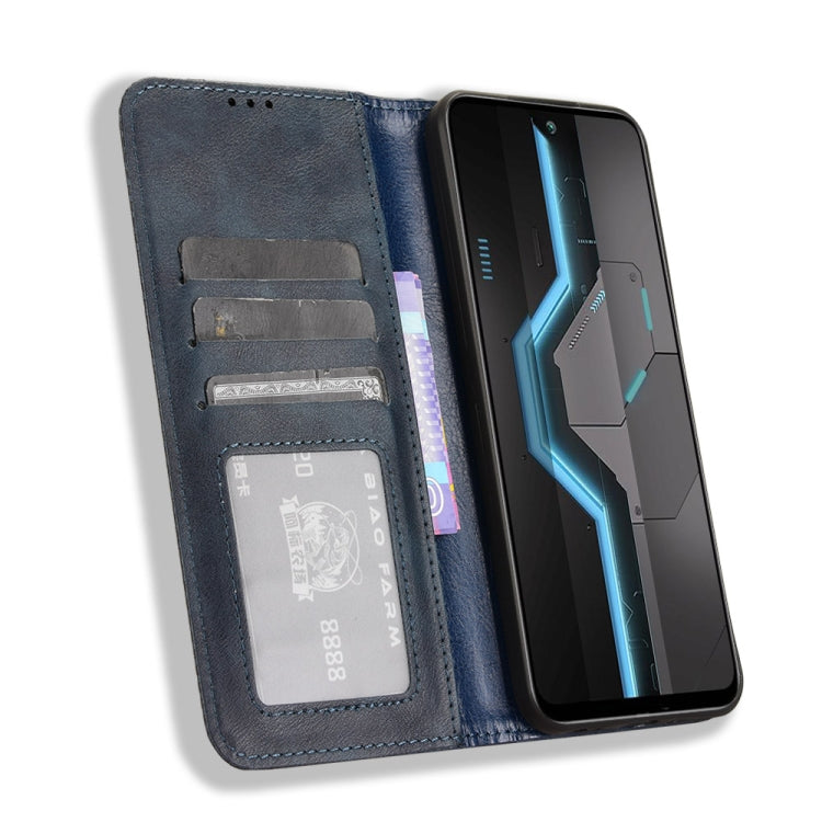 For itel P65 4G Magnetic Buckle Retro Texture Leather Phone Case