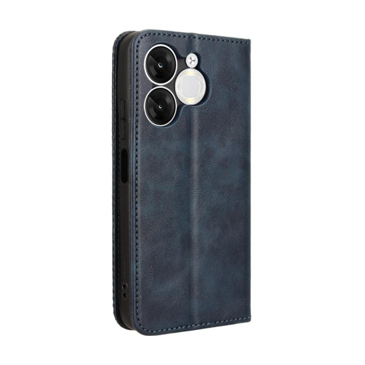 For itel A80 4G Magnetic Buckle Retro Texture Leather Phone Case