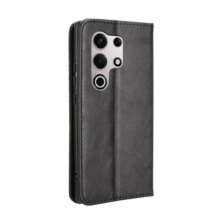 For itel S25 Ultra 4G Magnetic Buckle Retro Texture Leather Phone Case