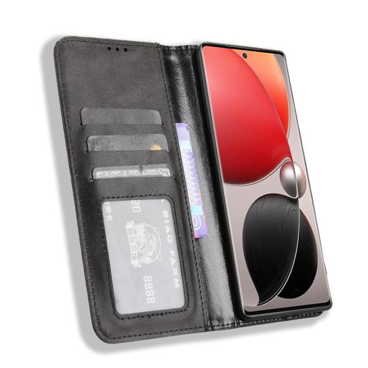 For itel S25 Ultra 4G Magnetic Buckle Retro Texture Leather Phone Case