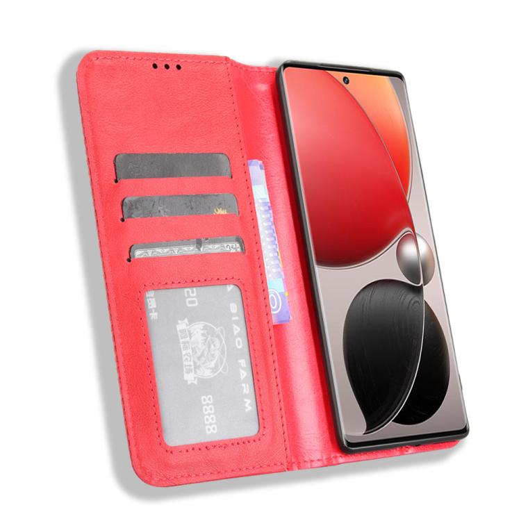 For itel S25 Ultra 4G Magnetic Buckle Retro Texture Leather Phone Case