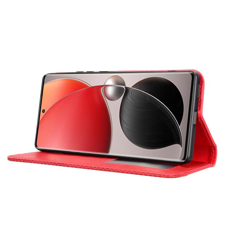 For itel S25 Ultra 4G Magnetic Buckle Retro Texture Leather Phone Case