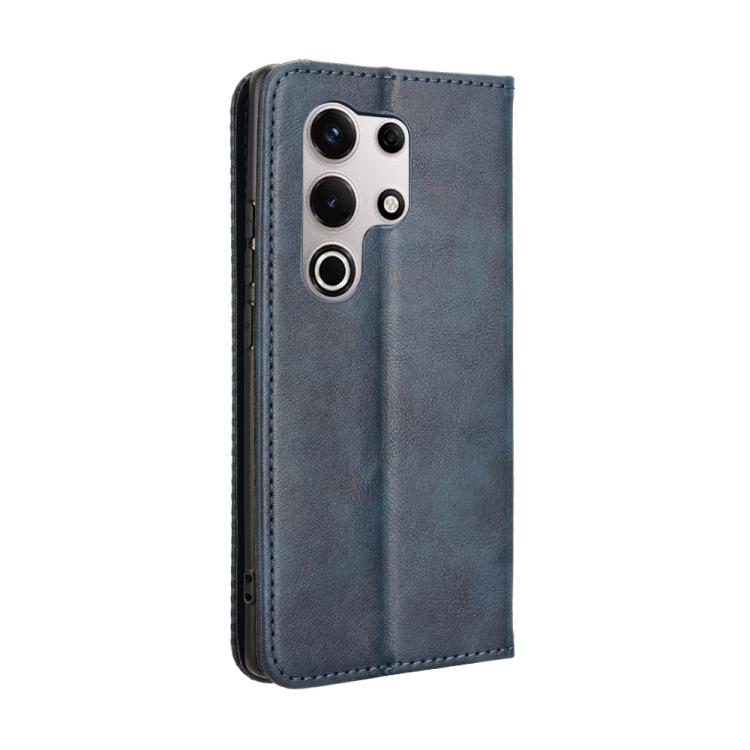 For itel S25 Ultra 4G Magnetic Buckle Retro Texture Leather Phone Case