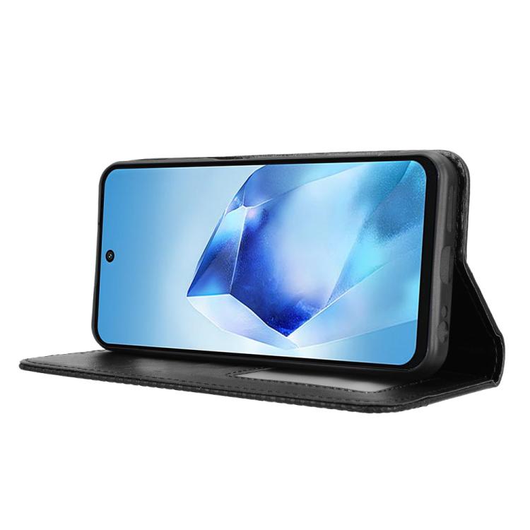 For itel Power 70 Magnetic Buckle Retro Texture Leather Phone Case